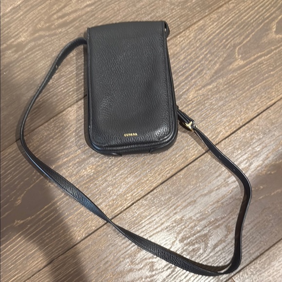 Cuyana Black Leather Crossbody Bag - Picture 1 of 1